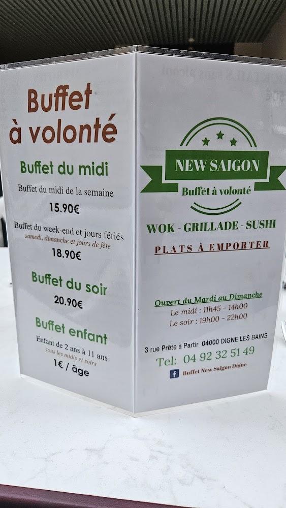 Restaurant New Saigon - Buffet à Volonté - Wok - Grillade - Sushi et Vente à Emporter - Menu Image 4